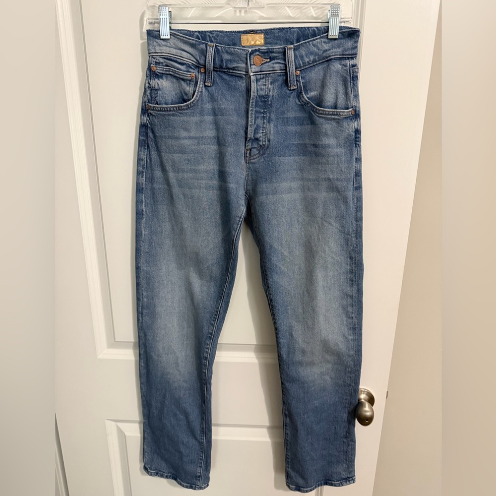 MOTHER Mid Rise Hiker Hover Jeans Size 25 Fight For Your Right
